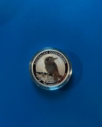 Moneta Argento 1 oz Australian Kookaburra 2021 .99