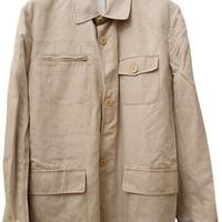 Giacca da uomo in cotone/lino color sabbia. Fay