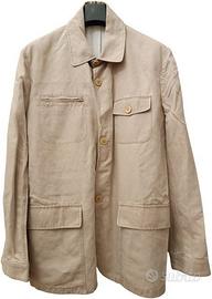 Giacca da uomo in cotone/lino color sabbia. Fay