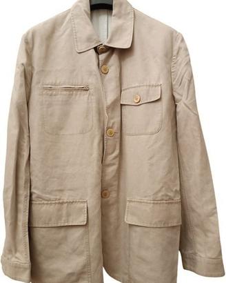 Giacca da uomo in cotone/lino color sabbia. Fay