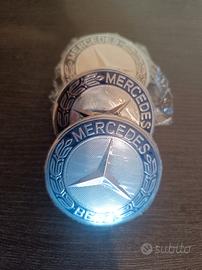 set 4 coprimozzo Mercedes da 75mm (7,5cm) nuovi 