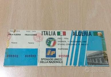 Biglietto Italia - Algeria 1989