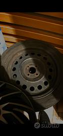 4 cerchi ferro 16" + 3 gomme invernali 195/55/R16 