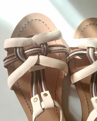 Sandali Car Shoe bianchi mis 37