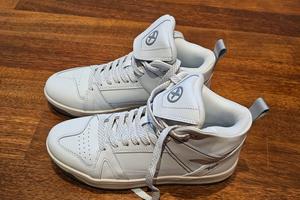 Scarpe Donna XPD Moto-1 Leather Sneakers bianco