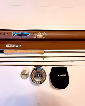 Sage Spey flyrod 5120-4 line 5, Sage Spey flyreel