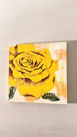 Quadri rose colorate 4 pezzi