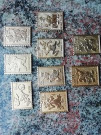 Francobolli metallo Disney 