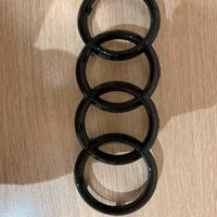 Logo Audi Nero Lucido Originale Anteriore