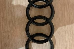 Logo Audi Nero Lucido Originale Anteriore