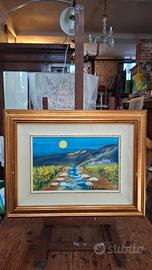 Suggestivo quadro vintage 48x37x3,5
