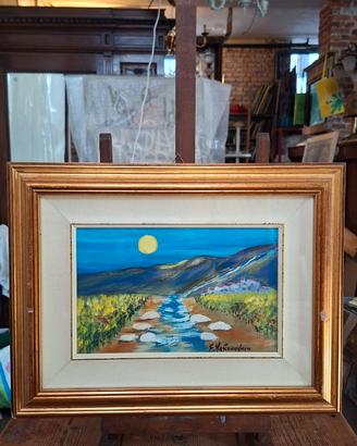 Suggestivo quadro vintage 48x37x3,5