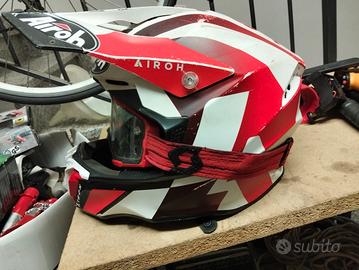casco airoh motocross con visiera