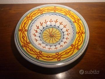Piatto decorativo in ceramica siciliana nuovo