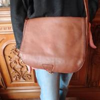 Borsa in pelle marrone