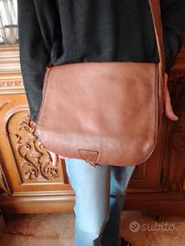 Borsa in pelle marrone