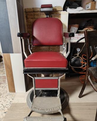 Poltrona Barbiere F.lli Zerbini Torino Anni 40 50