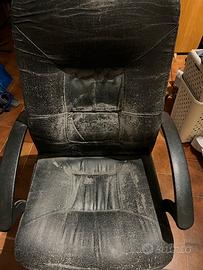 Sedia ufficio girevole con braccioli