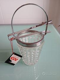 Cestello per ghiaccio vintage Kristall giv anni 70