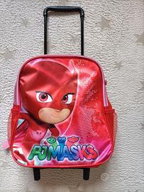 Zaino convertibile mini trolley Pj Masks Gufetta