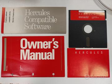 Set istruzioni e floppy Hercules Graphics Card