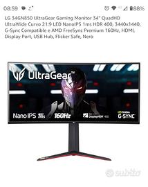 Monitor LG 34GN850 UltraGear Gaming Monitor 34" Qu