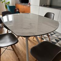 Tavolo allungabile effetto marmo Kyoto 4 Stones