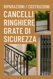 Ringhiere,Cancelli,Grate di sicurezza, serrature