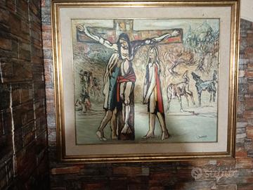 QUADRO 85 CM.X 75 CM  PITTORE DONATI GINO