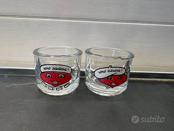 Due bicchierini Vintage dado Maggi anni 80/90