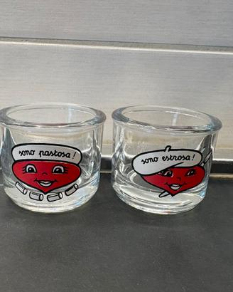 Due bicchierini Vintage dado Maggi anni 80/90
