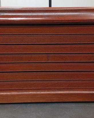 medagliere/monetiere in legno e velluto 