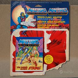Terror Claws Skeletor e mini comic e cartone 1985