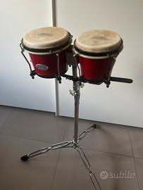 TOCA 2100 Rio Red Bongos in legno 6+7" + supporto