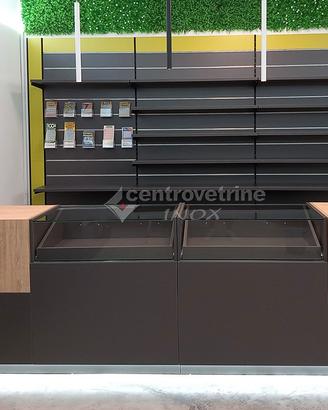 Banco vendita hd kit 77 con vetrina