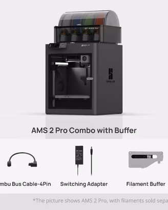 Bambu Lab P1S + AMS 2 Pro Combo – Nuova Sigillata