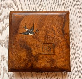 Antico Gioco del 15 in Vero Legno Decorato