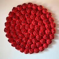 Opera origami fiore rossa