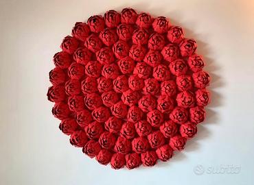 Opera origami fiore rossa