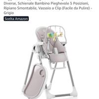 Seggiolone Pappa Sweety Fox - grigio