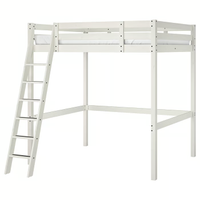 Letto a soppalco Ikea Legno Bianco