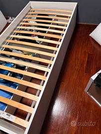 Letto singolo completo(struttura, rete ematerasso)