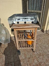 Carello +fornelli + bombola