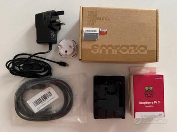 Raspberry Pi 3 Model B+, Smzara case, 32GB uSD