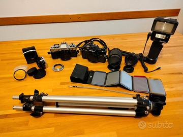 attrezzatura fotografica analogica