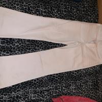 Pantaloni aderenti eleganti Zara - taglia XS bian