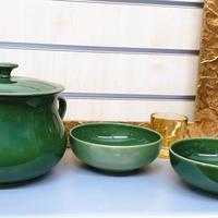 Fagiolata  con coperchio + 6 coppette  NUOVO