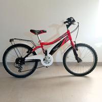 MTB da bambina  20 pollici Street Gang nera/rossa