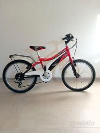 MTB da bambina  20 pollici Street Gang nera/rossa