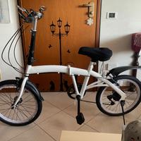 Bici pieghevole 20” bianca